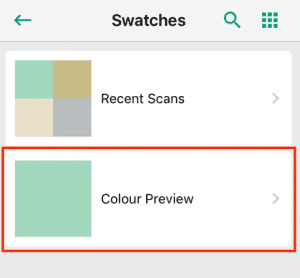 The "Swatches" page highlights your saved data