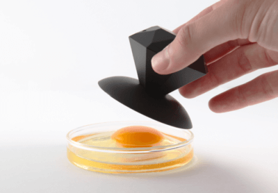 The Nix Pro is wearing a Digital Yolkfan which allows it to scan the colour of eggyolks