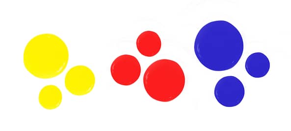 red blue and yellow colors