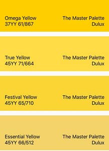 Dulux Yellow Master Collection