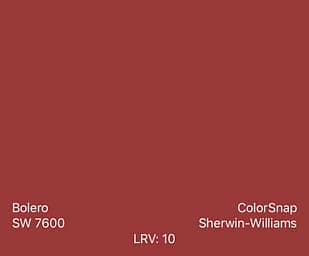 Bolero by Sherwin Williams for holiday decor ideas