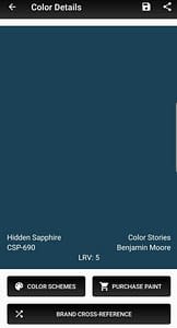 Hidden Saphire color