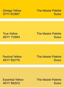 Dulux Yellow Master Collection
