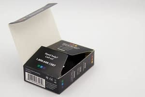 The package of the Nix Mini is displayed