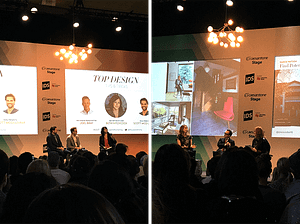 Lynda Reeves, founder of House & Home magazine, interior designer and HGTV host Tommy Smythe, architect/designer Darcie Watson, Beth Hitchcock, Editor-in-Chief and interior designer, Joel Bray from House & Home magazine, and Scott McGillivray – Real Estate Investor, skilled contractor and businessman on HGTV