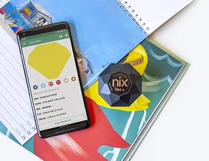 Nix Pro 2 Color Sensor scanning notebook