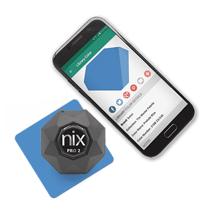 Nix pro 2 color sensor with blue sample